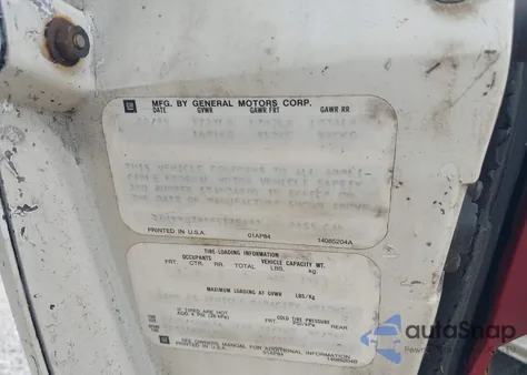 1985 Chevrolet Corvette z USA, uszkodzony, nr VIN 1G1YY0785F5139682